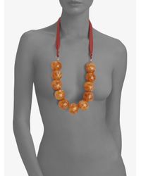 Weekend by Maxmara | Orange Pace Chunky Necklace | Lyst