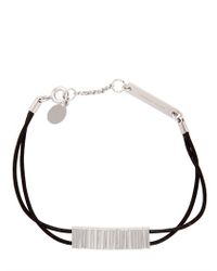 Dior Homme | Metallic Brass Metal and Waxed Cotton Bracelet for Men | Lyst