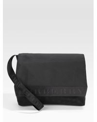 Burberry | Black Messenger Bag for Men | Lyst