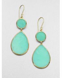 Ippolita | Green Mint Chrysoprase and 18k Yellow Gold Drop Earrings | Lyst