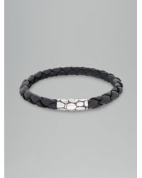 John Hardy | Black Leather Cord Bracelet | Lyst
