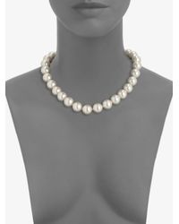 Majorica | 8mm-16mm White Round Pearl & Sterling Silver Strand Necklace/28 | Lyst