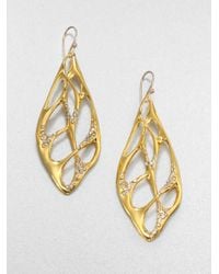 Alexis Bittar | Metallic Sparkle Web Drop Earrings | Lyst