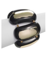 Kenneth Jay Lane | Metallic Beaded Stretch Bracelet | Lyst