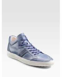 Tod's | Blue Polacco Sport Cassetta Sneakers/leather for Men | Lyst