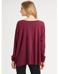 Rag & Bone | Purple Oversized V-neck Top | Lyst