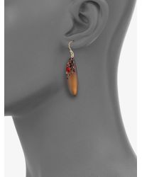 Alexis Bittar | Brown Ruby Dust Crystal Pod Earrings | Lyst