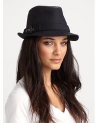 Burberry | Black Cotton Gaberdine Trilby | Lyst