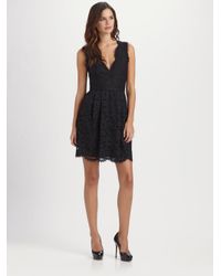DKNY | Black Lace Dress | Lyst