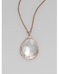 Ippolita | Pink Clear Quartz & Rose Necklace | Lyst