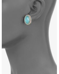 Lagos | Blue Turquoise Doublet and Sterling Silver Earrings | Lyst