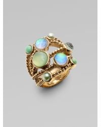 Stephen Dweck | Blue Rock Crystal Bronze Ring | Lyst