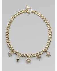 Juicy Couture | Metallic Fun in The Sun Charm Necklace | Lyst