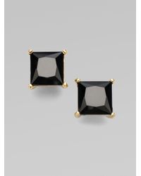 kate spade new york | Black Square Stud Earrings | Lyst