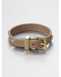Marc By Marc Jacobs | Brown Leather Buckle Bracelet | Lyst