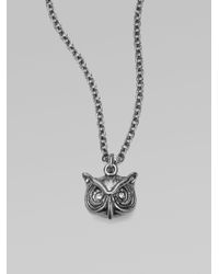 Marc By Marc Jacobs | Metallic Strass Owl Pendant Necklace | Lyst