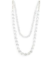 Slane | Metallic Crystal Bead Necklace | Lyst