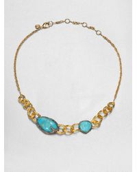Alexis Bittar | Blue Turquoise Chain Link Necklace | Lyst