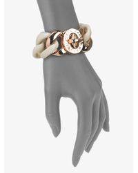 Marc By Marc Jacobs | White Chain Link Turnlock Bracelet | Lyst