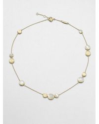 Marco Bicego | White Jaipur Resort Mother-Of-Pearl & 18K Yellow Gold Station Necklace | Lyst