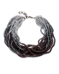 Pono | Metallic Caviar Necklacegunmetal | Lyst