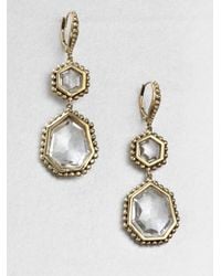 Stephen Dweck | Rock Crystal Bronze Drop Earrings | Lyst