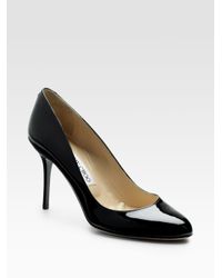 Jimmy Choo | Black Gilbert Patent Leather Pumps | Lyst