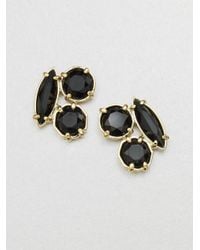 kate spade new york | Black Cluster Stud Earrings | Lyst