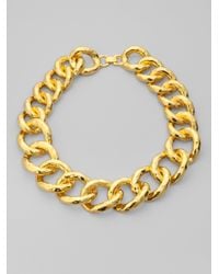 Kenneth Jay Lane | Metallic Chunky Chain Necklace | Lyst
