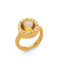 Kevia | Orange Handmade Textured Citrine Ring | Lyst