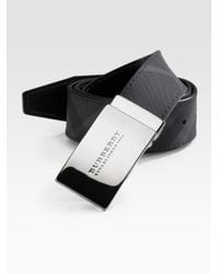 Burberry | Black Signature Belt for Men | Lyst