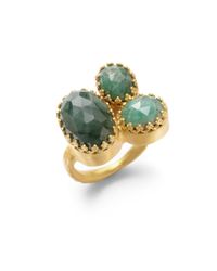 Kevia | Green Rococo Lace Emerald Ring | Lyst