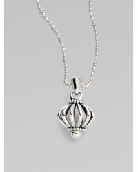 Lagos | Metallic Sterling Silver Birdcage Necklace | Lyst