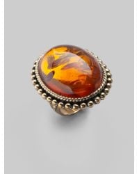 Stephen Dweck | Yellow Amber Stone Oval Ring | Lyst