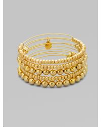 ALEX AND ANI | Metallic Expandable Wire Bracelet Set | Lyst