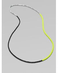 FLorian | Multicolor Long Colorblocked Bead Necklace | Lyst