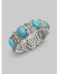 Konstantino | Metallic Turquoise 18k Gold Sterling Silver Bracelet | Lyst