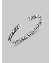 Lagos | Metallic White Topaz Sterling Silver 6mm Bracelet | Lyst