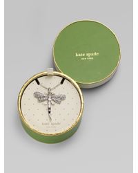 kate spade new york | Metallic Dragonfly Pendant Necklace | Lyst