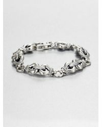 Lagos | Metallic Sterling Silver Link Bracelet | Lyst