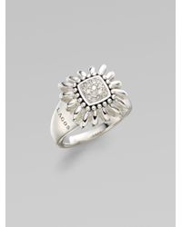Lagos | Metallic Diamond and Sterling Silver Flower Ring | Lyst