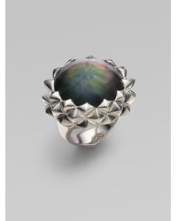 Stephen Webster | Metallic Black Mother of Pearl Sterling Silver Ring | Lyst