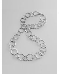 Kenneth Jay Lane | Metallic Circle Link Necklace | Lyst