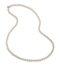 Majorica | Metallic 8mm Crema Rose Round Pearl 18k Gold Vermeil Endless Strand Necklace | Lyst