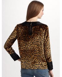 Marc By Marc Jacobs | Black Sphinx Spotted Velvet Top | Lyst