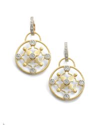 Belargo | Metallic Signature Icon Convertible Drop Earrings | Lyst