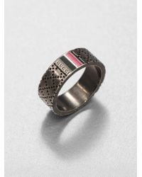 Gucci | Metallic Sterling Silver Ring for Men | Lyst