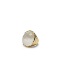 Club Monaco | Metallic Crystal Opal Statement Ring | Lyst