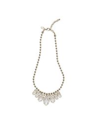 Club Monaco | Metallic Opal Statement Necklace | Lyst