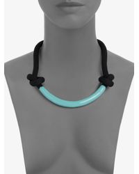 Orly Genger By Jaclyn Mayer | Blue Enamel Coated Rope Necklace | Lyst